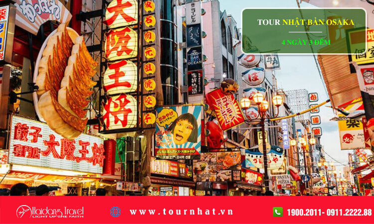 Tour Nhật Bản Osaka 4 ngày 3 đêm 