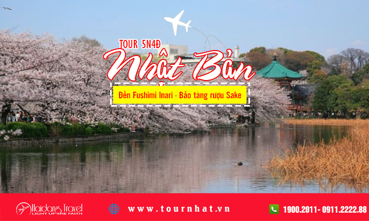 Tour Nhật Đền Fushimi Inari - Bảo tàng rượu Sake 5 ngày 4 đêm