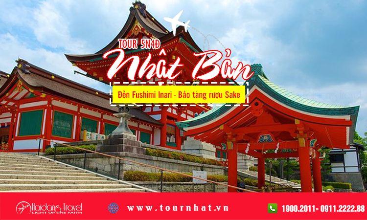 Tour Nhật Đền Fushimi Inari - Bảo tàng rượu Sake 5 ngày 4 đêm