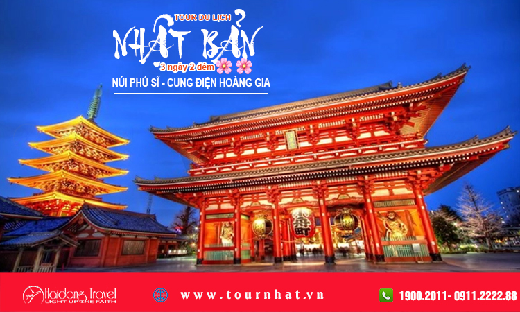 Tour Nhật Núi Phú Sĩ – Cung Điện Hoàng Gia 3 ngày 2 đêm