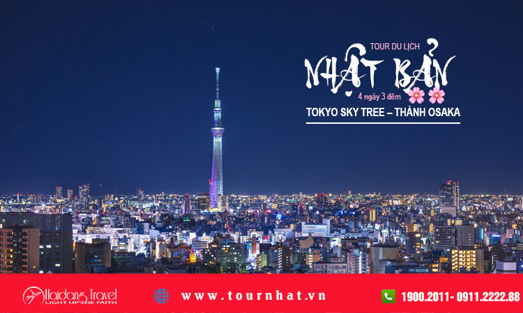 Tour Nhật Tokyo Sky Tree – Thành Osaka 4 ngày 3 đêm